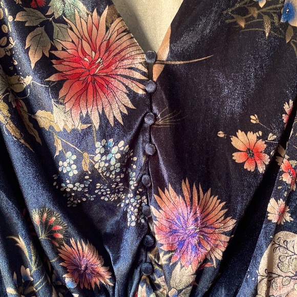 Zara Velvet Kimono Bodysuit - Picture 3 of 5